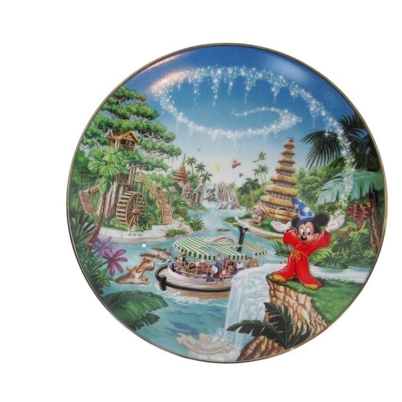 Adventureland, Walt Disney's 25th Anniverary Plate, Bradford Exchange, Vintage - Picture 1 of 3